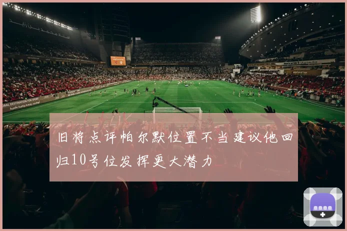 旧将点评帕尔默位置不当建议他回归10号位发挥更大潜力